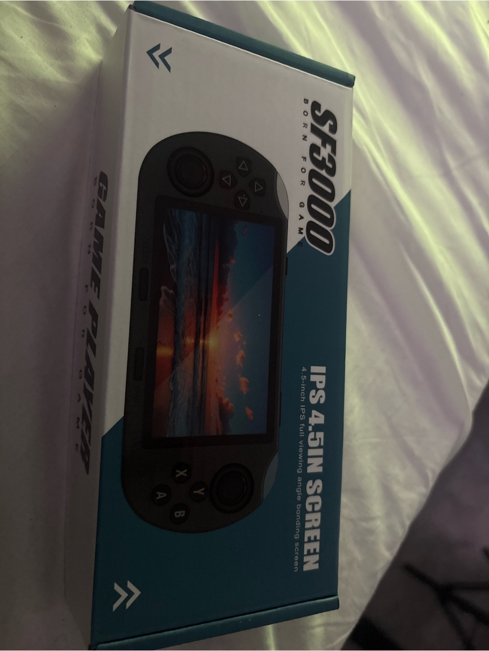 Black Handheld Gaming Console - Portable IPS 4.5in Screen